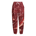 Red Meat Print Fleece Lined Knit Pants