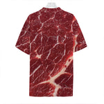 Red Meat Print Hawaiian Shirt