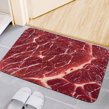 Red Meat Print Indoor Door Mat