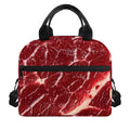 Red Meat Print Insulated Lunch Bag