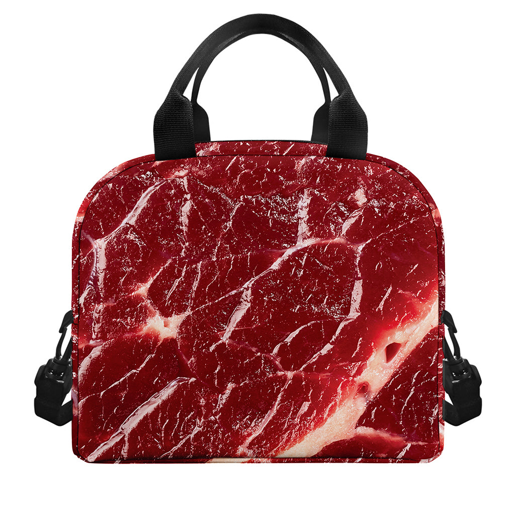Red Meat Print Insulated Lunch Bag