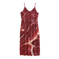 Red Meat Print Jersey Midi Cami Dress
