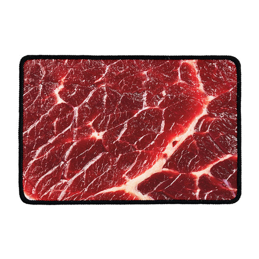 Red Meat Print Kitchen Mat