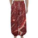 Red Meat Print Lantern Pants