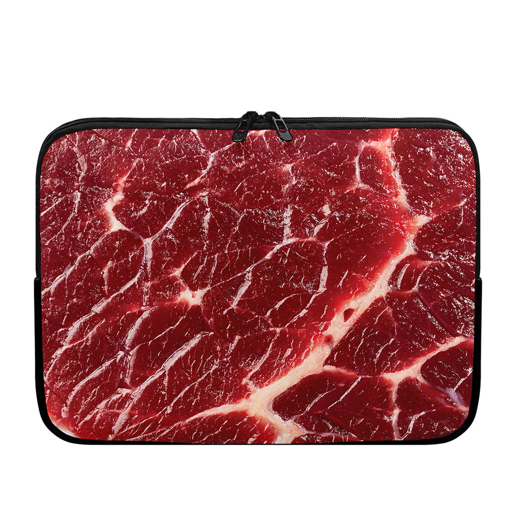 Red Meat Print Laptop Sleeve