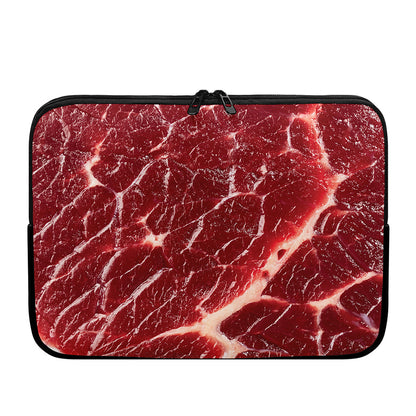 Red Meat Print Laptop Sleeve