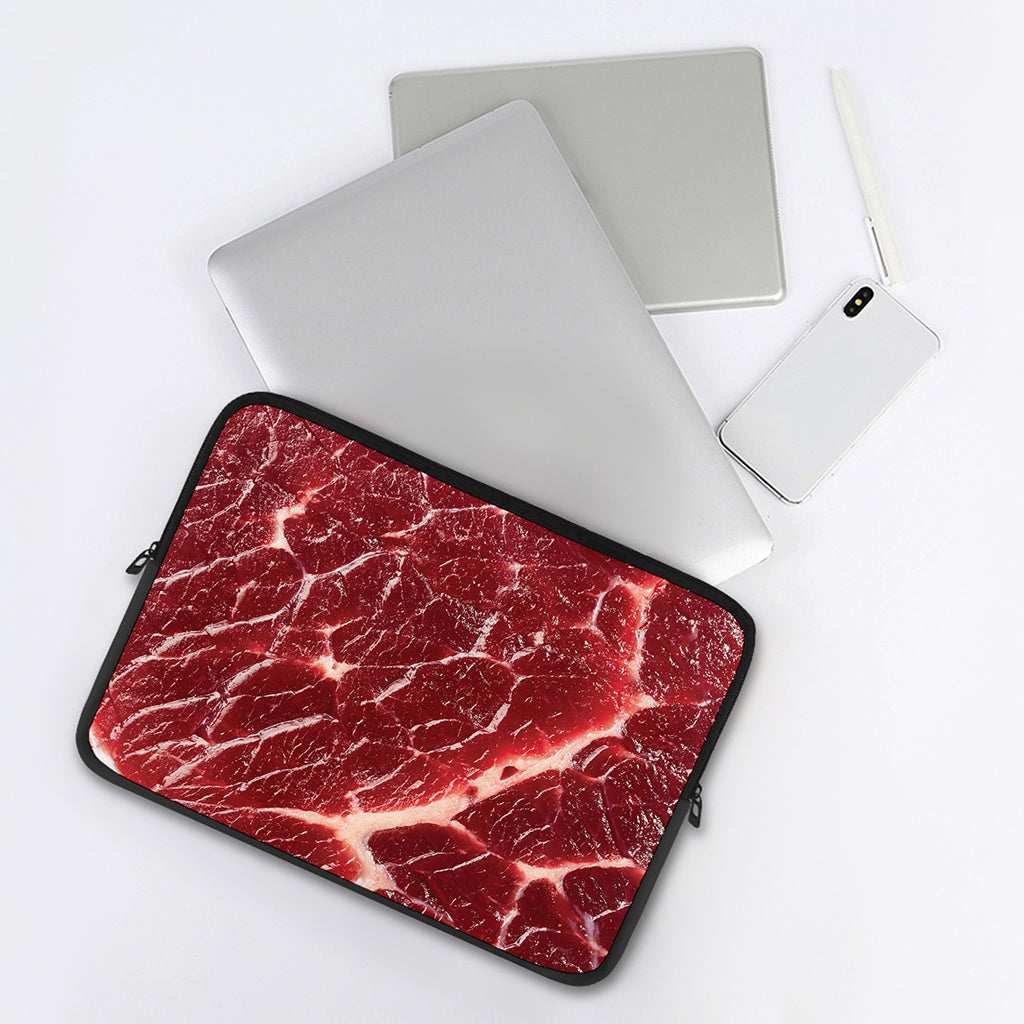 Red Meat Print Laptop Sleeve