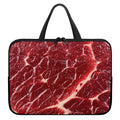 Red Meat Print Laptop Sleeve With Handle