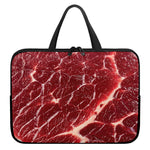 Red Meat Print Laptop Sleeve With Handle
