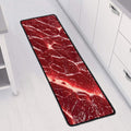 Red Meat Print Long Kitchen Mat