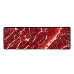 Red Meat Print Long Kitchen Mat
