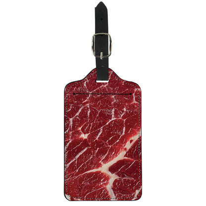 Red Meat Print Luggage Tag