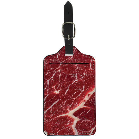 Red Meat Print Luggage Tag