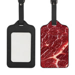 Red Meat Print Luggage Tag
