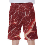Red Meat Print Men's Beach Shorts