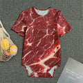 Red Meat Print Men's Bodysuit