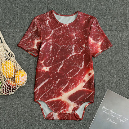 Red Meat Print Men's Bodysuit