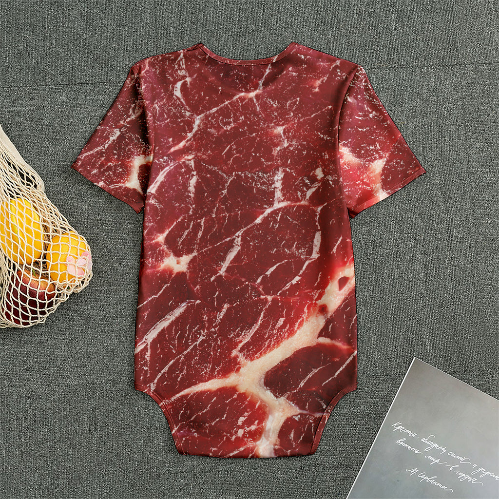 Red Meat Print Men's Bodysuit