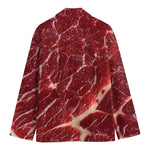 Red Meat Print Men's Cotton Blazer