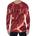 Red Meat Print Men's Long Sleeve T-Shirt
