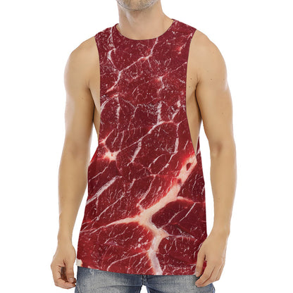 Red Meat Print Men's Muscle Tank Top