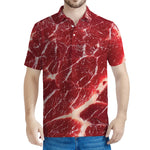 Red Meat Print Men's Polo Shirt