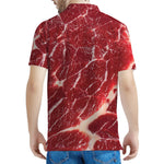 Red Meat Print Men's Polo Shirt