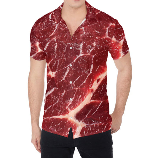 Red Meat Print Men's Shirt