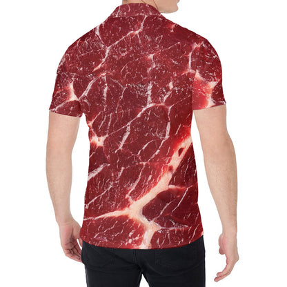 Red Meat Print Men's Shirt