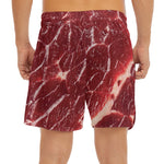 Red Meat Print Men's Split Running Shorts