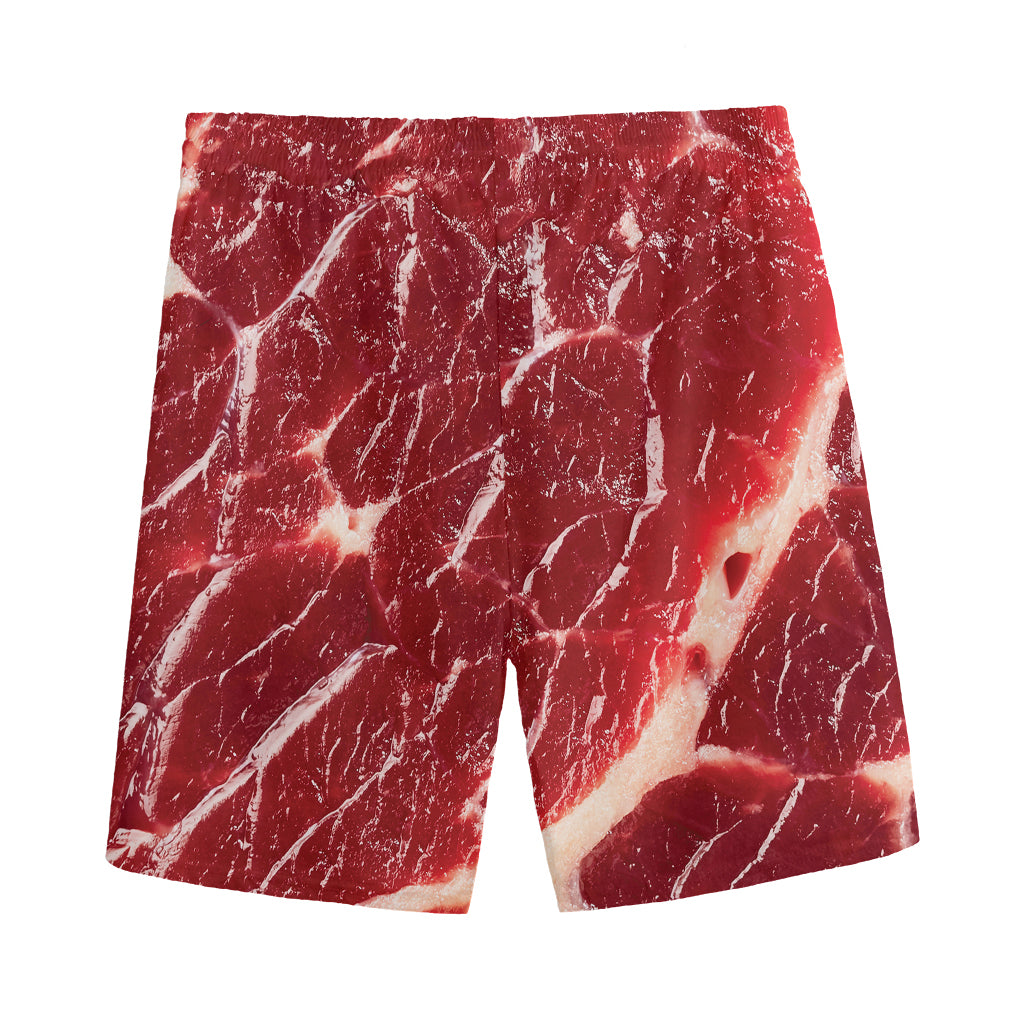 Red Meat Print Men's Sports Shorts
