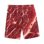Red Meat Print Men's Sports Shorts