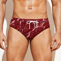 Red Meat Print Men's Swim Briefs