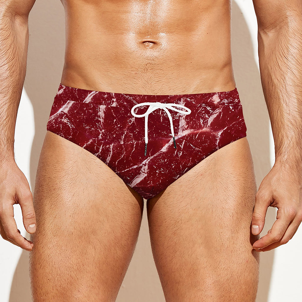 Red Meat Print Men's Swim Briefs