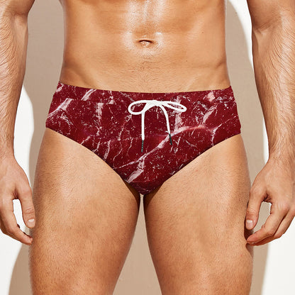 Red Meat Print Men's Swim Briefs