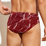 Red Meat Print Men's Swim Briefs