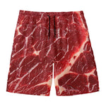 Red Meat Print Men's Swim Trunks