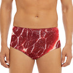 Red Meat Print Men's Triangle Swim Briefs