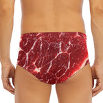 Red Meat Print Men's Triangle Swim Briefs
