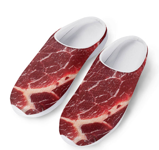 Red Meat Print Mesh Casual Shoes