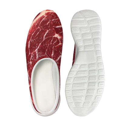 Red Meat Print Mesh Casual Shoes
