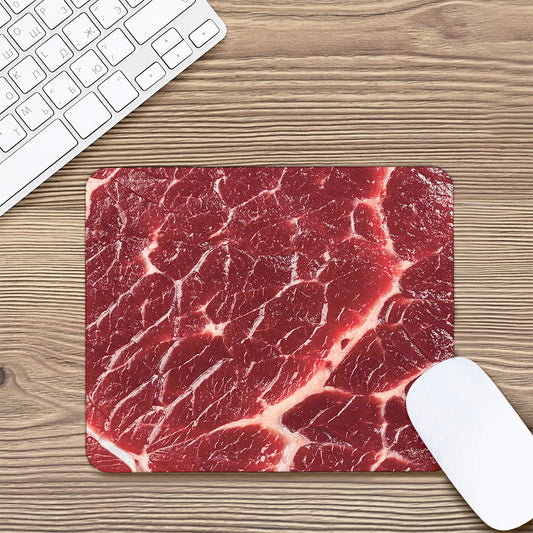 Red Meat Print Mouse Pad