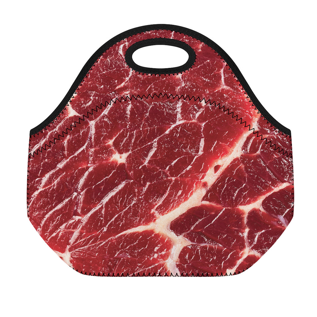 Red Meat Print Neoprene Lunch Bag