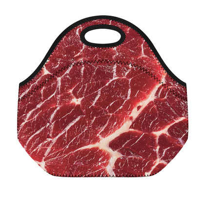 Red Meat Print Neoprene Lunch Bag