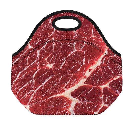 Red Meat Print Neoprene Lunch Bag