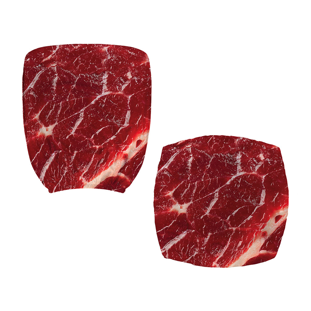 Red Meat Print Office Chair Cover