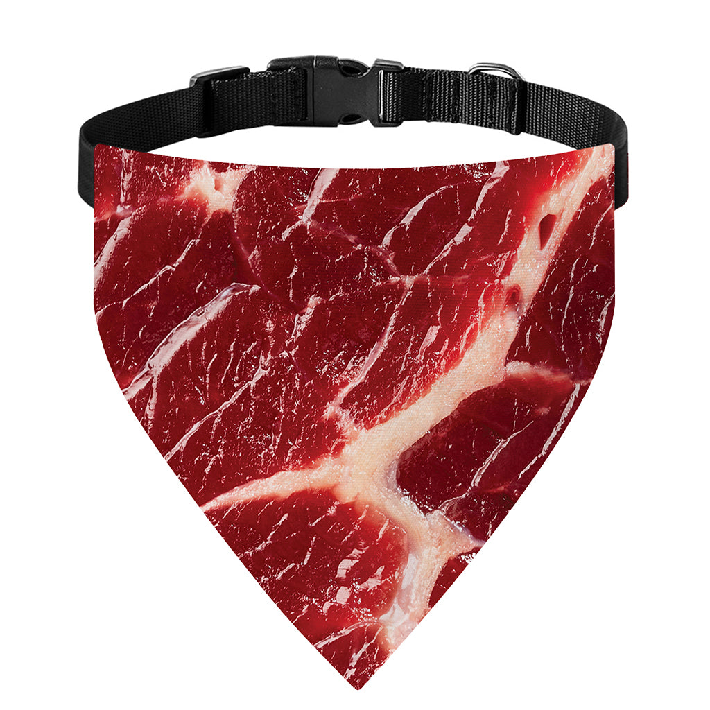 Red Meat Print Over The Collar Dog Bandana