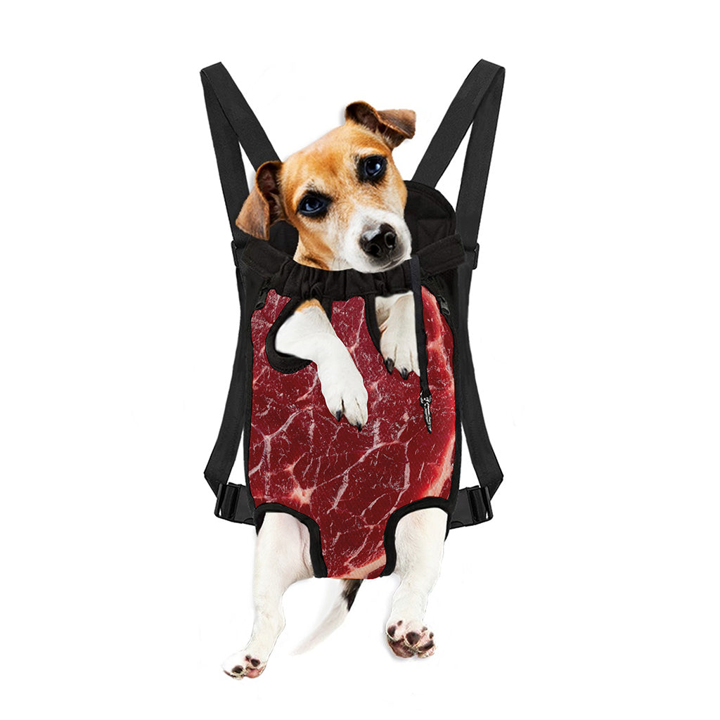 Red Meat Print Pet Carrier Backpack