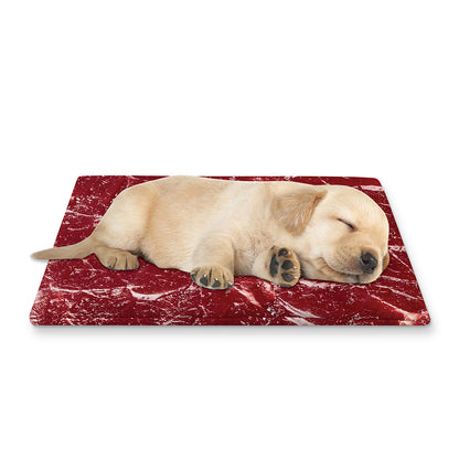 Red Meat Print Pet Cooling Mat Cover