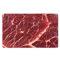Red Meat Print Polyester Doormat